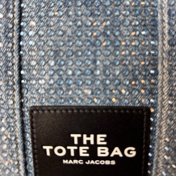 🆕 MARC JOCOBS Crystal Denim Top Handle Tote Shoulder Bag • SMALL • NWT - Picture 8 of 8